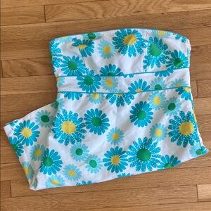 Floral Stripe Reversible Summer Mini Dress